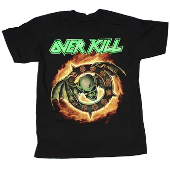 Overkill band черная футболка Черный хлопок всех размеров унисекс YA258