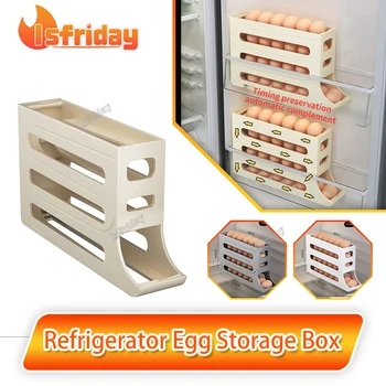 Ящик для хранения яиц в холодильнике, Кухонный ящик для яиц, ящик для яиц, Большая емкость, специальная коробка для яиц, коробка для хранения яиц
