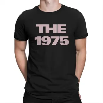 Футболка с логотипом, мужская хлопковая футболка для отдыха, круглый вырез горловины, футболка The 1975 Band, одежда с коротким рукавом, подарок на день рождения