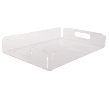 Прозрачный Акриловый Лоток Акриловая Тарелка для закусок Многофункциональная Тарелка для хранения полотенец в ванной
