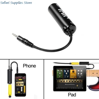 Гитарный интерфейс, конвертер I-Rig, адаптер гитарного кабеля для телефона, iPad, Гитарная педаль, тюнер эффектов, линейный гитарный аксессуар