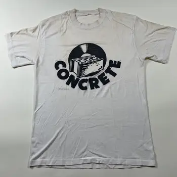 Винтажная рубашка Concrete Marketing 1988 года с длинными рукавами большого размера