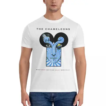 Мужская футболка What Does Anything Mean Band, новинка, хлопковая футболка с коротким рукавом, футболка The Chameleons Band, одежда с круглым вырезом