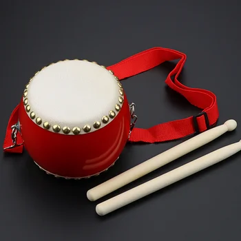 1 комплект детского ударного барабана с барабанными палочками Детская музыкальная игрушка для раннего обучения