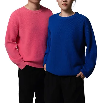 Мужская осенне-зимняя одежда 2023 года Для влюбленных, Розовый шерстяной свитер Ke Yinlan, Свободный европейский и американский стиль