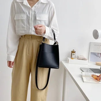 Корейские сумки через плечо из искусственной кожи для женщин 2023, летние модные сумки и кошельки люксовых брендов на плечо, женские