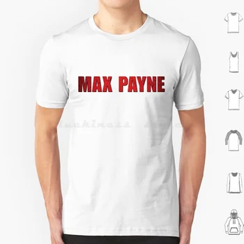 Футболка Max Payne большого размера из 100% хлопка с логотипом фильма Max Payne