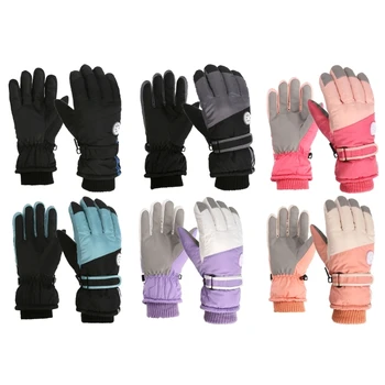 Зимние лыжные перчатки, водонепроницаемые сноубордические перчатки для женщин, мужчин, катания на лыжах, велоспорта,