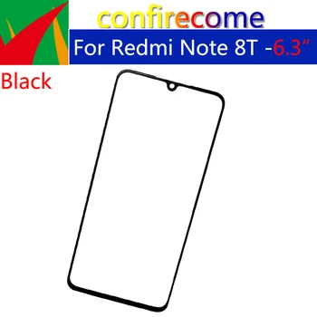 10 шт./лот для Xiaomi Redmi Note 8T, сенсорный экран, стеклянная панель, Дигитайзер, замена передней внешней линзы