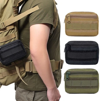 Двухслойная сумка, военный Edc-пакет, мужской тактический поясной ремень Molle, нейлоновая набедренная сумка, поясная сумка, аксессуары для кемпинга и охоты