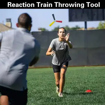 Палка для тренировки скорости реакции, предотвращающая деформацию, палка для тренировки скорости реакции, трехконечный инструмент для тренировки реакции, тренируйте гибкость