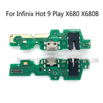 Для Infinix Hot 9 Play X680 X680B USB Зарядная Док-станция Плата Порта Зарядки с Микрофоном Запасные Части