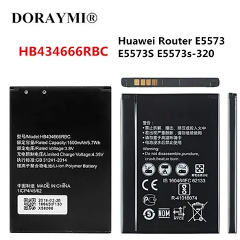 Оригинальный Аккумулятор HB434666RBC 1500 мАч Для Маршрутизатора Huawei E5573 E5573S E5573s-320 E5573s-606 E5573s-806 Аккумуляторы мобильных телефонов