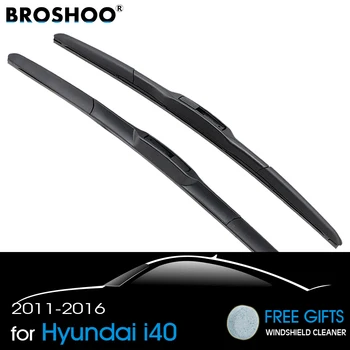 Щетки стеклоочистителя BROSHOO Car из натурального каучука для Hyundai i40 26