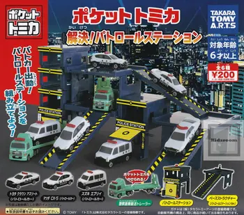 Игрушка-капсула T-ARTS Gashapon, подарки для детей, Патрульная станция Toyota Dumex, классная машина