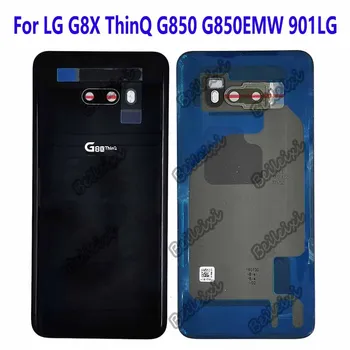 Для LG G8X ThinQ G850 G850EM 901LG G850EMW G850QM G850UM Задняя Крышка Аккумулятора Стеклянная Задняя Дверь Корпус Чехол Крышка Батарейного отсека
