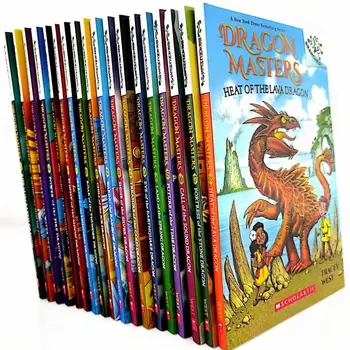 Набор из 18 книг с английскими историями Dragon Master, которые помогут вашим детям развить интерес к чтению детских сказок на ночь