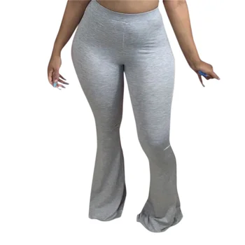 2023 Женские эластичные брюки-клеш с высокой талией и широкими штанинами, осенние брюки для похудения с большим расклешенным подолом, узкие брюки для бега трусцой, тренировочный костюм
