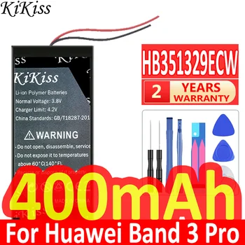 Батарея для часов KiKiss HB351329ECW 400 мАч для Huawei Band 3 Pro Band3 Pro для Браслета Honor Glory 5 Bracelet5 Батарейки для браслета