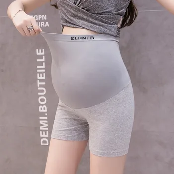 Брюки для беременных, летние тонкие брюки с регулируемым низом, с защитой от бликов, брюки для беременных в три четверти, шорты для беременных