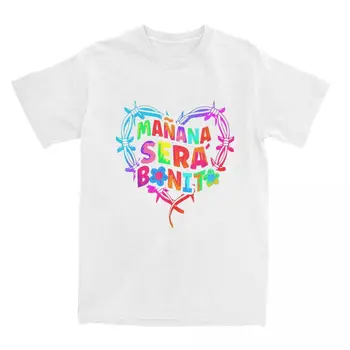 Модная футболка Karol G Manana Sera Bonito, мужские и женские футболки из 100% хлопка с коротким рукавом, одежда больших размеров