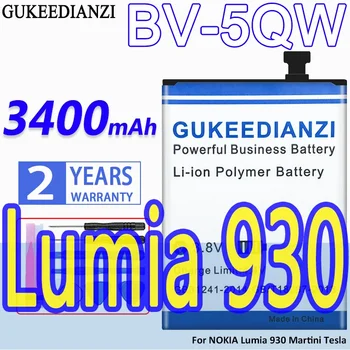 BV-5QW 3400 мАч Аккумулятор GUKEEDIANZI Высокой Емкости Для Nokia Lumia 930 929 RM927 Lumia930 BV5QW Литий-Полимерные Аккумуляторы + Инструменты