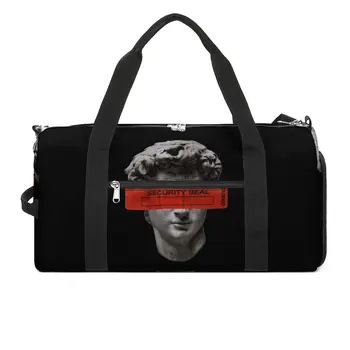 Спортивная сумка Funny David, спортивная сумка большой емкости, защитная печать, мужская сумка выходного дня на заказ, Забавный багаж, Сумка для фитнеса
