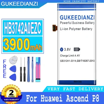 Аккумулятор GUKEEDIANZI HB3742A0EZC + для Huawei, P8 Lite, GR3 2016, TAG-L21, L22, L23, L01, L03, L13, ALE-L21, ALE-L23, 3900 мАч