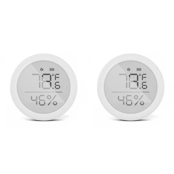 2X Датчик температуры и влажности Tuya Zigbee с ЖК-дисплеем, гигрометр для помещений, термометр Smart Life Control