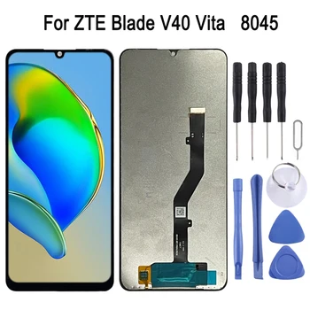 6,75-дюймовый IPS ЖК-дисплей для ZTE Blade V40 Vita 8045 с цифровым преобразователем Полная сборка Ремонт Замена запасных частей