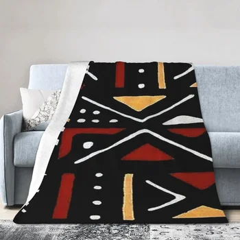 Одеяло из африканской боголанской грязи с рисунком, Мягкое теплое Фланелевое покрывало для кровати, гостиной, домашнего дивана для пикника