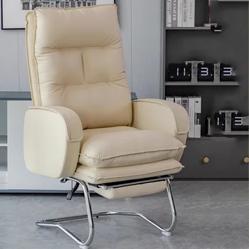 Офисные кресла с откидной спинкой, Эргономичный удобный напольный белый складной письменный стол, вращающийся Cadeira Gamer Furniture MQ50BG