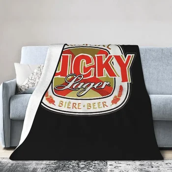 Lucky-Lager-San-Francisco-Пивное одеяло Мягкое теплое фланелевое покрывало, постельное белье для кровати, гостиной, домашнего дивана для пикника, путешествия