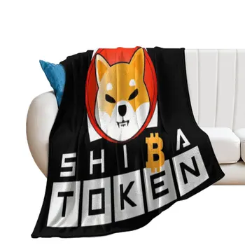 Шерстяное Одеяло Токен Shiba Inu To The Moon Токен Shib Coin Crypto Hodler Токен Shiba Inu Crypto Coin CryptocurrencySnug Resist Shrinka