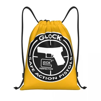 Тактический спортивный рюкзак Glock на шнурке Для женщин и мужчин, Спортивный рюкзак для спортзала, Складная сумка для тренировок, сумка