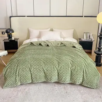 Одеяло с рисунком панциря черепахи, роскошные бархатные одеяла из кораллового флиса, стильные Удобные теплые накидки для сна, модный дом