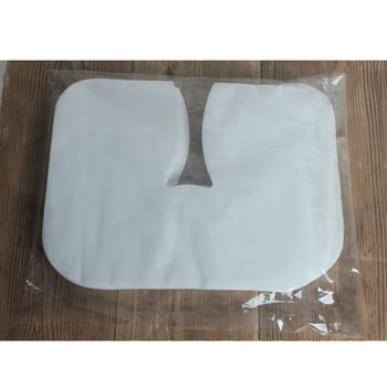 Упаковка из 100 одноразовых чехлов для массажного подголовника, закрывающих лицо, белого цвета