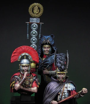 Новый в разобранном виде 1/12 The Might of Rome включает в себя набор из 3 бюстов солдата из смолы, игрушки 