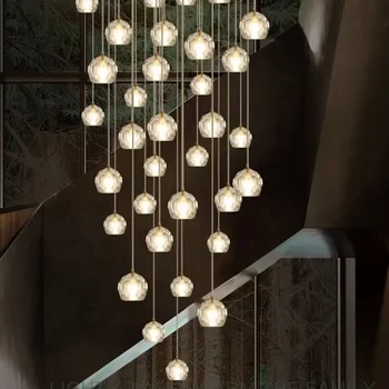 Скандинавский домашний декор, столовая, подвесной светильник, внутреннее освещение, хрустальная лампа, подвесной светильник, люстра, лампы для гостиной