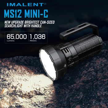Фонарик IMALENT MS12 MINI-C 65000 Люмен CREE XHP70.2 LED Type-C Перезаряжаемый для поиска и спасения в пещерах