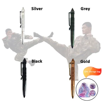 Многофункциональная Тактическая ручка из высококачественного алюминия, Противоскользящая Портативная Ручка для самообороны, Стальной Стеклобой, Инструмент для выживания