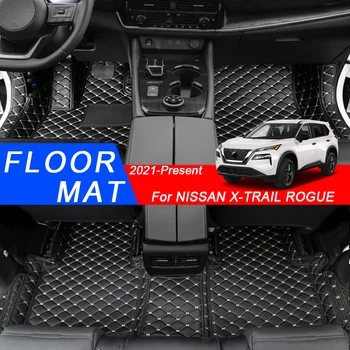 Водонепроницаемый Чехол из Искусственной Кожи 3D Full Surround Автомобильный Коврик Для NISSAN X-TRAIL ROGUE 2021-2025Liner Коврик Для Ног Ковер AutoAccessory