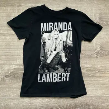 Футболка Miranda Lambert On Tour, маленькая черная футболка группы, футболка в стиле кантри