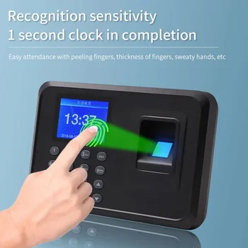 Система контроля отпечатков пальцев Биометрические часы в аппарате Клавиатура сотрудника Электрический регистратор времени USB устройство управления данными
