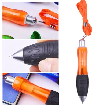 Многофункциональная шариковая ручка Fat с нажимной кнопкой и прикрепленным шнурком, прямая поставка, 5 шт.