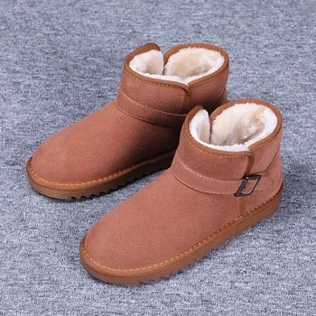 Зимние ботинки Мужские 2023, Новые зимние хлопчатобумажные ботинки без застежки на флисовой подкладке, теплые модные ботинки для хлеба с высоким берцем