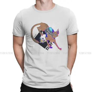 Стильная футболка Stray Steam Game Cute Cat B-12 Robot, удобная футболка в стиле хип-хоп с графическим рисунком, короткий рукав Ofertas