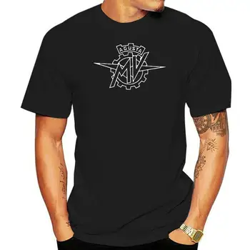 Черная футболка с логотипом MV Agusta Brutale Motor, мужская футболка от S до 3XL, футболки с коротким рукавом, топ, футболка
