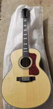 бесплатная доставка AAAA полностью из массива дерева 12-струнная гитара Jumbo Guitarra 12-струнная профессиональная гитара для девочек из магазина guitar